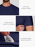 Pack of 5 Mens Workout Short Sleeve T-Shirts Regualr Fit Fast Drying Moisture Wicking Sports Style T-Shirts,L 5p1 - Image 4
