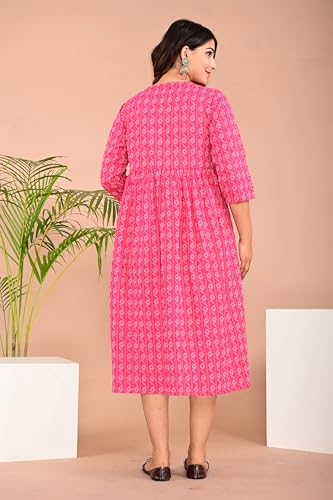 Image of Shantika Women's Maternity Dress Feeding Kurti with Zippers