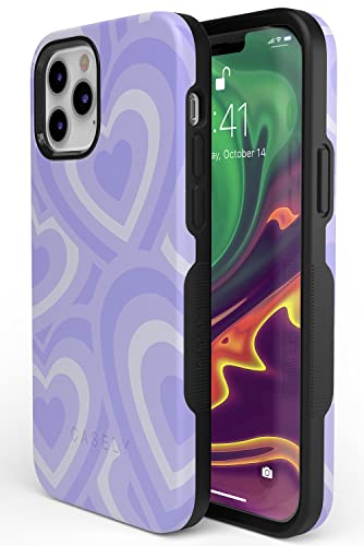 Casely Iphone 12/12 Pro Case | Compatible With Magsafe | Love Song | Lavender Heart Case #TOP7