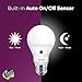 Philips LED Dusk-to-Dawn Outdoor A19 Light Bulb, Flicker-Free, 800 Lumen, Soft White Light (2700K), 8W=60W, E26 Base, 3-Pack