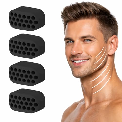 Jaw Exerciser,Double Chin Reducer,Facial Yoga for Skin Tighten Fi...