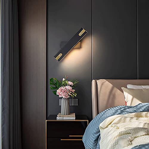 Aplique de pared LED moderno que elimina la fatiga visual con luz cálida orientable 3