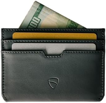 Vaultskin MOORGATE Slim Top-Grain Leather Credit Card Holder, RFID Wallet