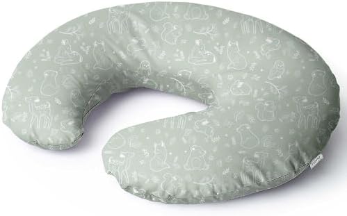 Niimo® Stillkissen Klein für Baby – Stillkissen in Halbmond Form | 15,5 x 39 cm, Bezug aus 100 % Baumwolle, OEKO-TEX® Standard 100, Atmungsaktiv & Waschbar, Ideal zum Stillen & Füt