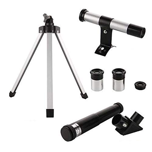 Telescopio refractor con trípode y lente de búsqueda miniatura 4