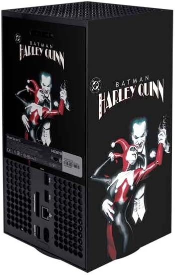 Skinit Decal Gaming Skin Compatible with Xbox Series X Bundle - Officially Licensed DC Comics The Joker Batman: Harley Quinn Cover #1 Art by Alex Ross. Piece Also Known as Tango with Evil Design