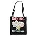 BAKING IS MY SUPERPOWER 3 Sweet Cupcakes Holidays Baker Gift Tote Bag