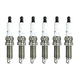 POIQXWQ Spark Plugs 6 PCS 12120037582 ZR5TPP33-S Iridium Spark Plug Compatible with BMW E90 E91 E92