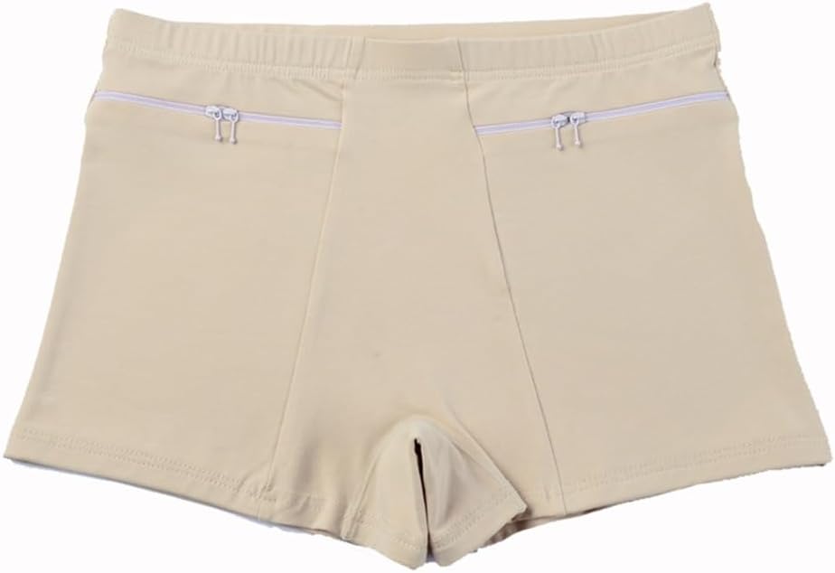 3/4/6 Multi-Pack Underpants Womens Hidden Zipper Pocket Underwear Ladies Regular Boxer Brief Anti-Theft Panties