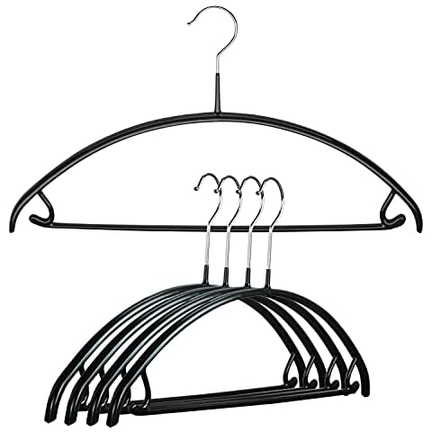 Mawa by Reston Lloyd Non Slip Metal Clothing Hanger, Smooth Shoulder Support with Skirk Hooks/Pant Bar, Model 42-U Cover