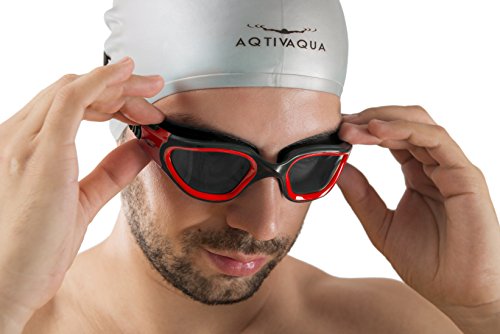 Aqtivaqua Swimming Goggles Swim Goggles For Adults Men Women Kids Youth Girls Boys Children Dx (Red, Shade) #TOP6