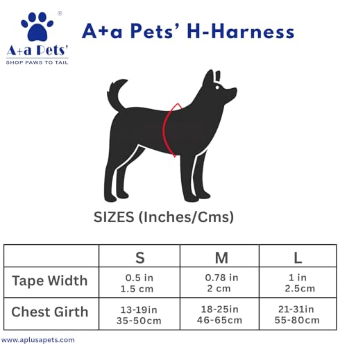 Image of A+a Pets' H-Harness for Dogs, Cats | Soft Premium Waterproof (Beachy Vibes, L)
