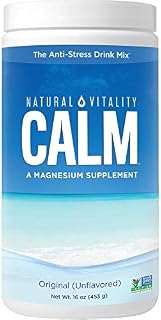 Natural Vitality Calm #1 Selling Magnesium Citrate Supplement, Anti-Stress Magnesium Supplement Drink Mix