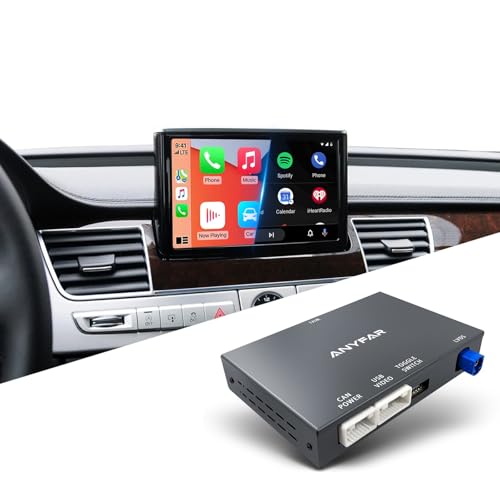 ANYFAR CarPlay Android Auto Adapter Decoder Retrofit Kit Fits Audi 2012-2015 A8 with MMI 3G System, Supports Wireless CarPlay&Android Auto/Voice Control/Mirror Link/Camera/USB Drive/Navigation etc