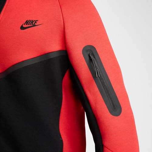 Nike Tech Men's Full-Zip Windrunner Hoodie (HV0949-696, Light Crimson/Black/Black)4