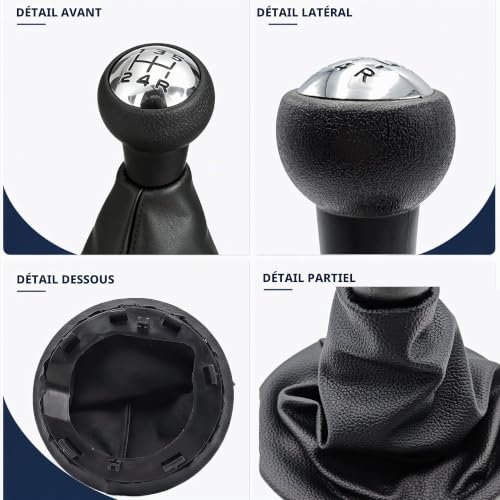 Pommeau de Levier de Vitesse avec Soufflet Compatible avec Ber-lingo 3 – vue 4