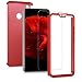 Produktbild kwmobile Hülle kompatibel mit Huawei Y9 (2019) - komplette Abdeckung - inkl. Displayschutz - Case Metallic Dunkelrot
