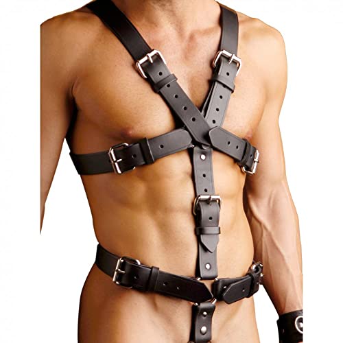 Arnés de cuero Strict Leather para el cuerpo en talla Large/X-Large