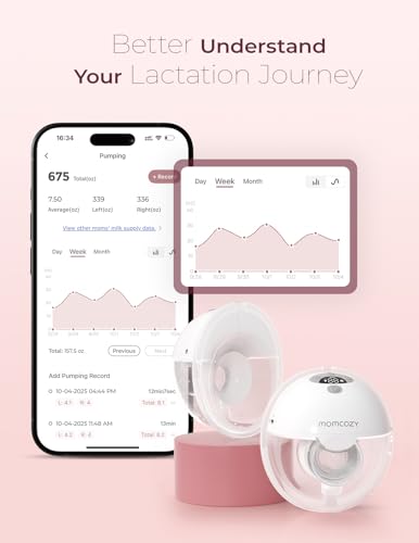 image for Momcozy M5 Smart APP Controlled Wearable Breast Pump, Hands-Free Wirel