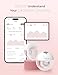 Momcozy M5 Smart APP Controlled Wearable Breast Pump, Hands-Free Wireless Electric Pump, 3 Modes 9 Suction Levels, BPA-Free, Portable Lightweight, 24mm Flange, 2-Pack Quill Gray