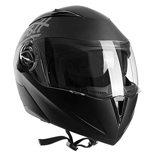 Westt Motorcycle Helmets For Men - Snowmobile Full Face Motorcycle Helmet - Atv Helmets Motorcycle Dirt Bike With Liftable Dual Visor Dot Approved(M/Black Torque) #TOP3