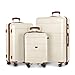 LUGG Travel Suitcase Set - Jetset 3-Piece Hard Shell Luggage, 20" 25" 29 Strong & Lightweight with Secure TSA Lock, Smooth 360° Wheels, Internal Pockets - Airline Approved
