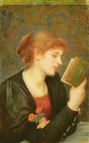 Cuadro decorativo Sonetti d'amore de Marie Spartali Stillman para cambiar tu sala 60x90cm