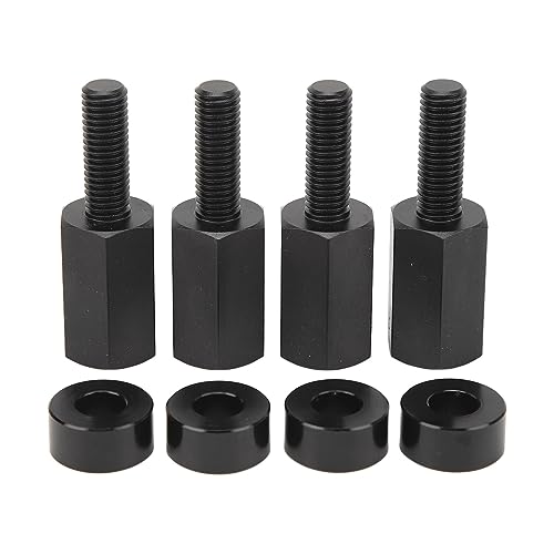 4PCS 1.5 Inch Seat Riser, Seat Lift Mounts for Maverick X3 All Years, Adjustable 1.5 to 2.0 Inches Height Extension Brackets with Easy Installation for Driver and (Black)