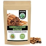 Alpi Nature Cannella Stecche 250g, Cannella Bastoncini di Cassia da 60mm, Circa 75-77 per Confezione