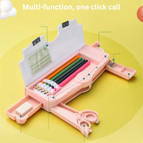 Image of Storio Unicorn Theme Pencil Box for Kids, Unicorn Pencil Box for Boys, Kids Pencil Box for Boys & Girls, Pencil Box for Boys, UnicornTheme Return Gifts for Kids