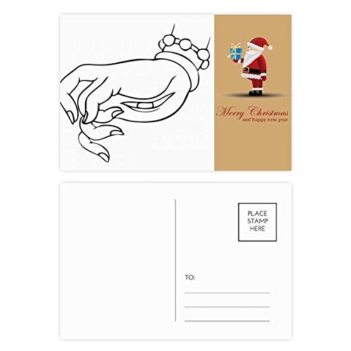 Cartes postales bouddhistes œil de main Noël par 20 pièces pour vœux