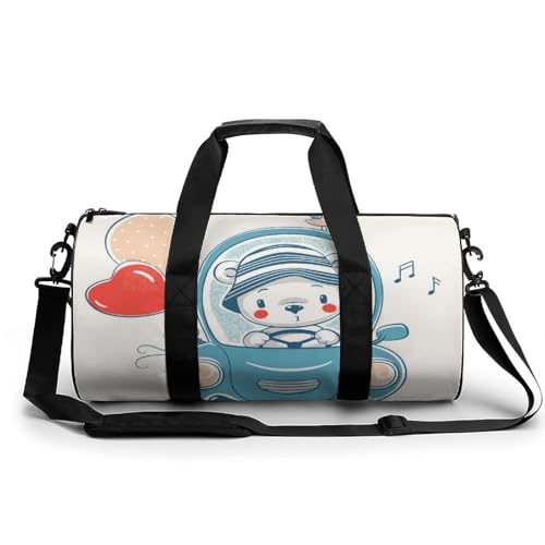 Sac de voyage ours compact 45cm avec grande ouverture zippée duffel