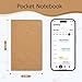 Oucaru 80 Pack Small Pocket Notebook, Mini Lined Notebook 3.5 x 5.5 Inches, Small Journals Notepad for Kids Students Office School Supplies, Brown, 30 Sheets/60 Pages