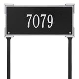 Personalized Roanoke Standard 1-Line Lawn Plaque in Silver