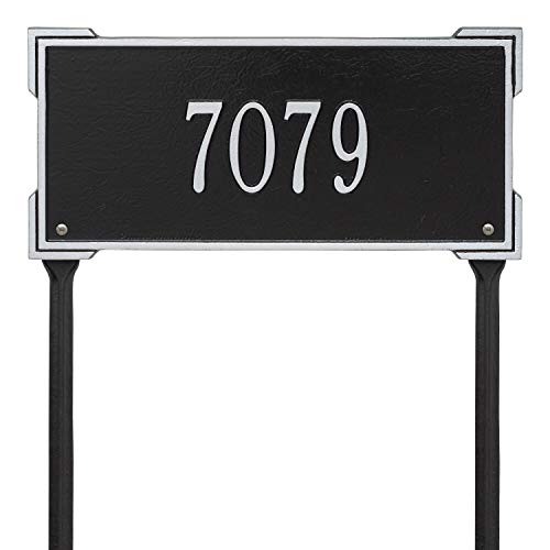 Personalized Roanoke Standard 1-Line Lawn Plaque in Silver