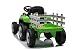 RIRICAR Tractor eléctrico Workers con Remolque, Verde, tracción Trasera, batería de 12V,...