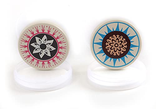 KD Sports KD Carrom Board Striker Premium Quality Indoor Game Striker Accessories Set of 2 Used in National & International Carrom Tournament (Leader)