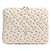 CHAMAIR Puffy Laptop Sleeve 11 Inch Cute Case Floral Quilted Notebook Cover Aesthetic Macbook Case (Purple 11in)