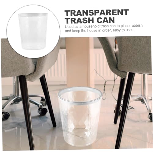 Caneca de basura rectangular transparente de PET 1 ml miniatura 7