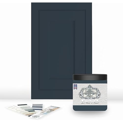 Heirloom Traditions ALL-IN-ONE Paint, Starry Night, 8oz Sample - Durable cabinet and furniture paint. Built in primer and top coat, no sanding needed. Includes our 30 featured color card.