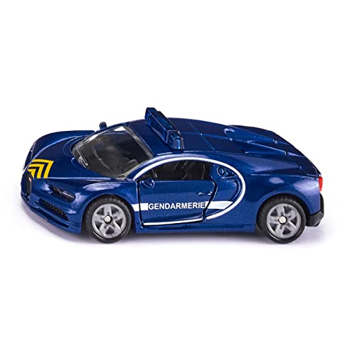 siku 1541, Bugatti Chiron Police Car, Blue, Metal/Plastic, Rubber tyres, Opening bonnet