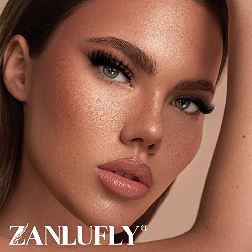 False Eyelashes Russian Strip Lashes Cat Eye Eyelashes Faux Mink Lashes Fox Eye Fluffy Dramatic Fake Lashes Look Like Extension Eyelashes Long Strip Wispy Lashes14 Pairs #TOP4