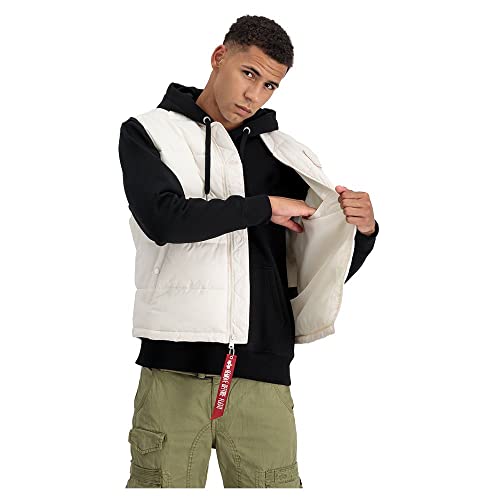Alpha Industries Puffer Vest LW Weste für Herren Jet Stream White – Ansicht 4