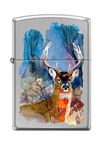 Zippo Encendedor Deer Autumn Cromo Alto Brillo miniatura 1