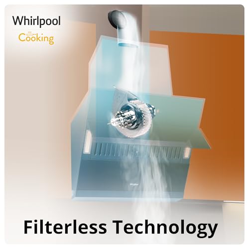 Image of Whirlpool 60cm 1600 m3 /hr Filterless Autoclean Kitchen Chimney with 11 Years Warranty | Made In India (VFL PRO 602 HAC BK HOOD, Touch + Gesture Control, Black)