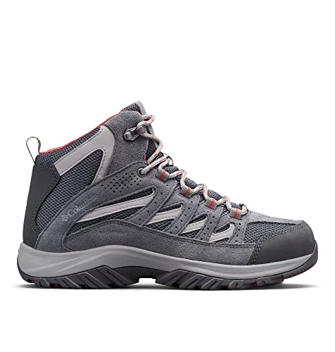 Image of Columbia Women's Crestwood Mid Waterproof Hiking Boot Shoe, Graphite, Daredevil, 8 Regular US