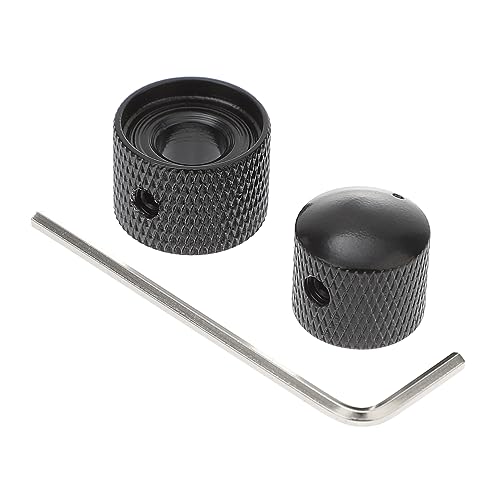 GOOHOCHY Guitars Gd109 Bass Guitar Volume Tone Control Knobs Black Compatible 6mm Concentric Pots