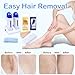 Double Depilatory Roll on Wax Heater Roller Warmer Cartridge Strips Hair Removal Kit with ON/OFF Switch (Honey & Lavender Wax & 200 Paper)