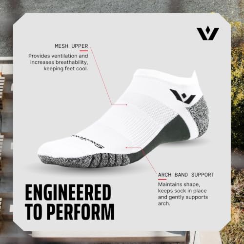 Image of Swiftwick FLITE XT No Show Golf & Running Socks - Moisture Wicking