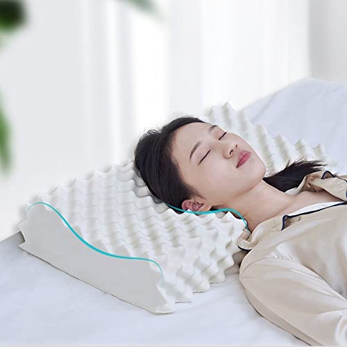 Travesseiro de látex, arados de cama, travesseiro ergonômico de 2 peças, para dormir melhor travesse